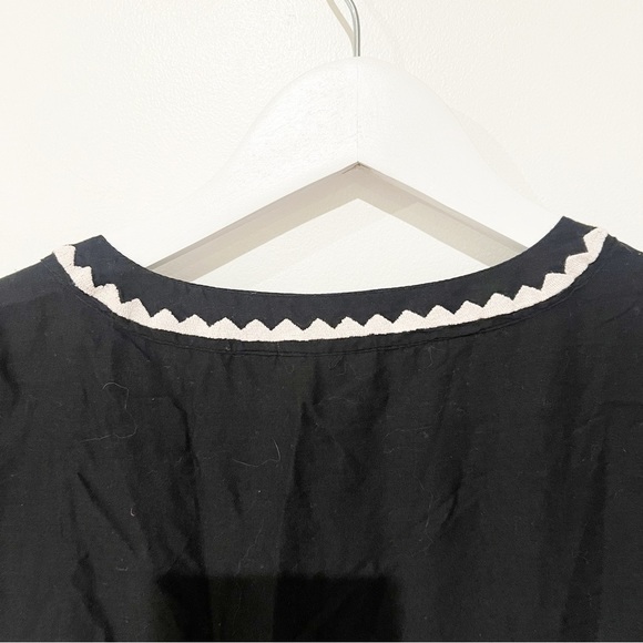 Roller Rabbit Shopbop Pamela Black & White Embroidered Cotton Lightweight Dress - Picture 10 of 14